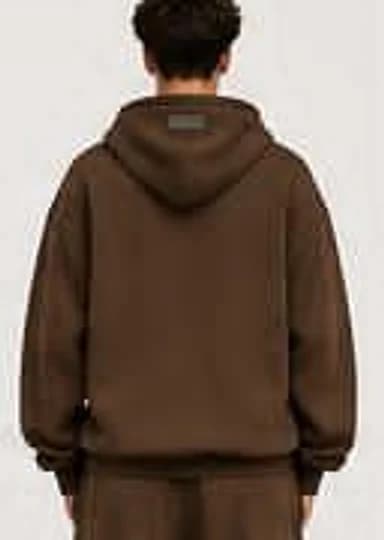 Walnut hoodie — mens fit, back