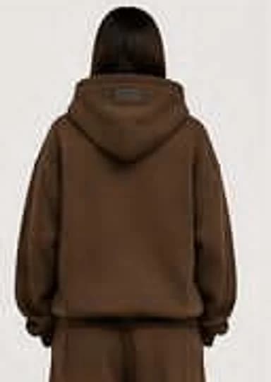 Walnut hoodie — womens fit, back