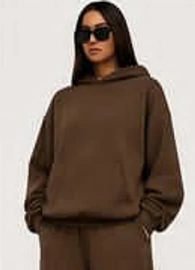 Walnut hoodie — womens fit, front